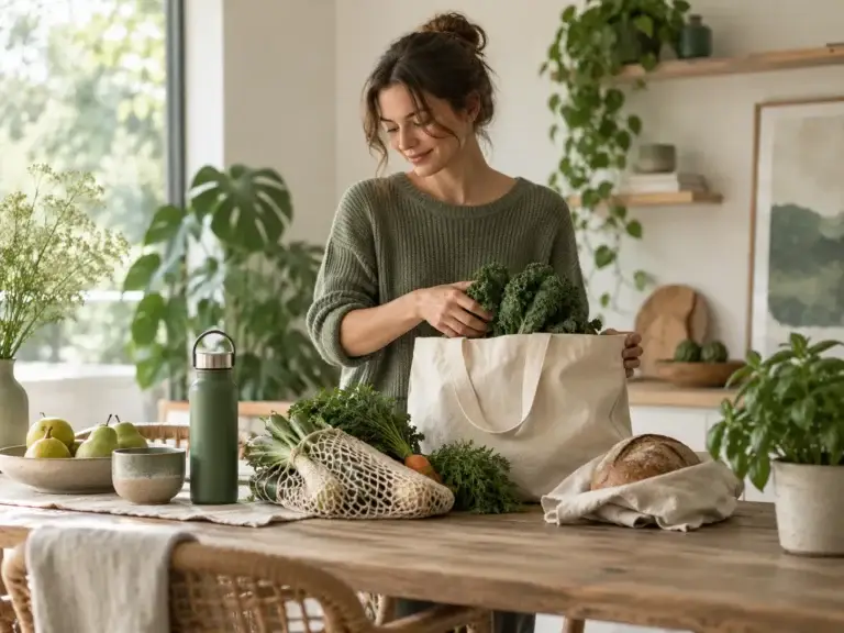 Over ons bij Vrouwenmilieu: vrouw kiest voor herbruikbare